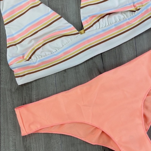 ☀️BILLABONG☀️ RIP CURL☀️FEELING SUNNY PLUNGE CLASSIC SURF CHEEKY PANT BIKINI - Picture 7 of 16